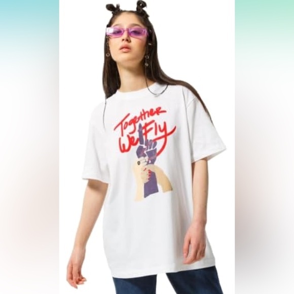 Nike Fly Collective Optimism Women's Together We Fly T-Shirt Oversized Size L - Picture 1 of 3